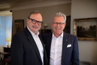 Andres Schober (rechts) mit Ulrich Michel (links) © Sookie Schober